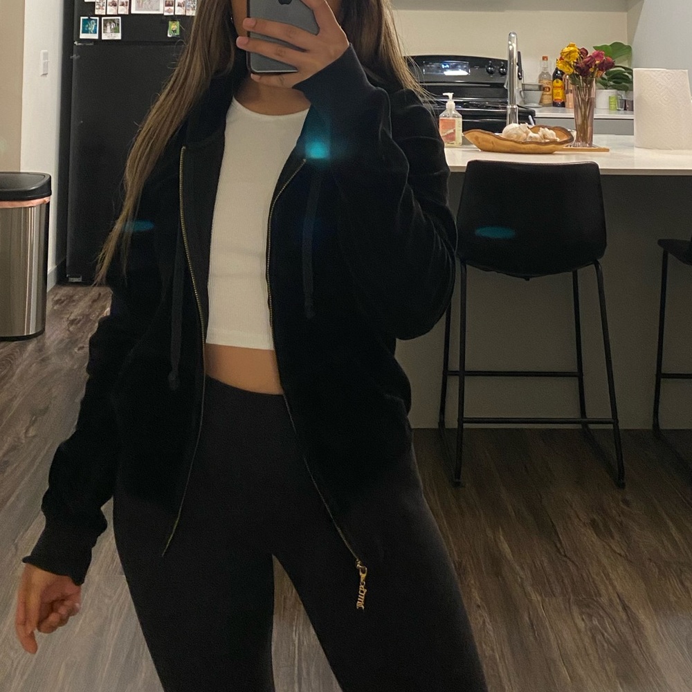 Juicy Couture Ultra Luxe Velour Robertson Jacket